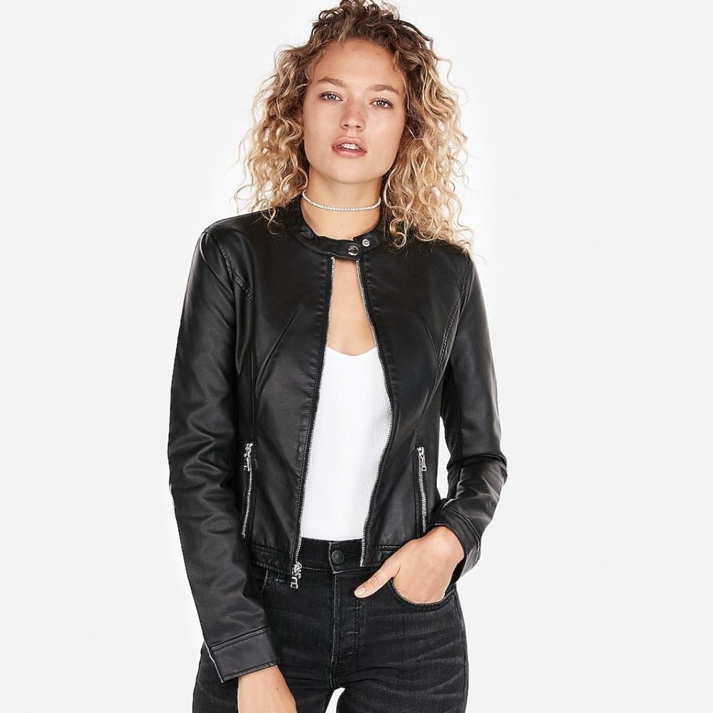 Express Vegan Leather Jacket